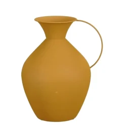 Mica Decorations Gyge Vaas - L30 x B24 x H37 cm - Metaal - Geel Discount