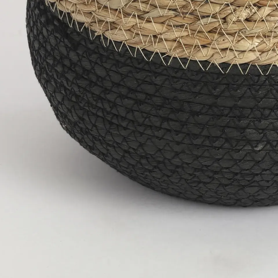 Mica Decorations Jorck Mand voor Planten - Set van 3 - Zwart Hot