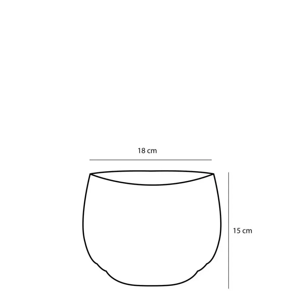 Mica Decorations Jorck Mand voor Planten - Set van 3 - Zwart Hot