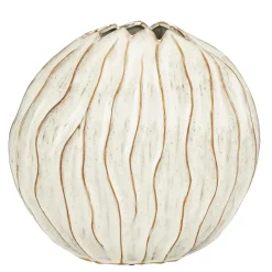 Mica Decorations Jovi Vaas - L43 x B23 x H41 cm - Keramiek - Wit New