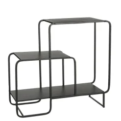 Mica Decorations Jules Wandkast - L70 x B30 x H76 cm - Metaal - Zwart Online