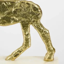 Mica Decorations Kerstdecoratie Hert - L20 x B5 x H27 cm - Champagne Online