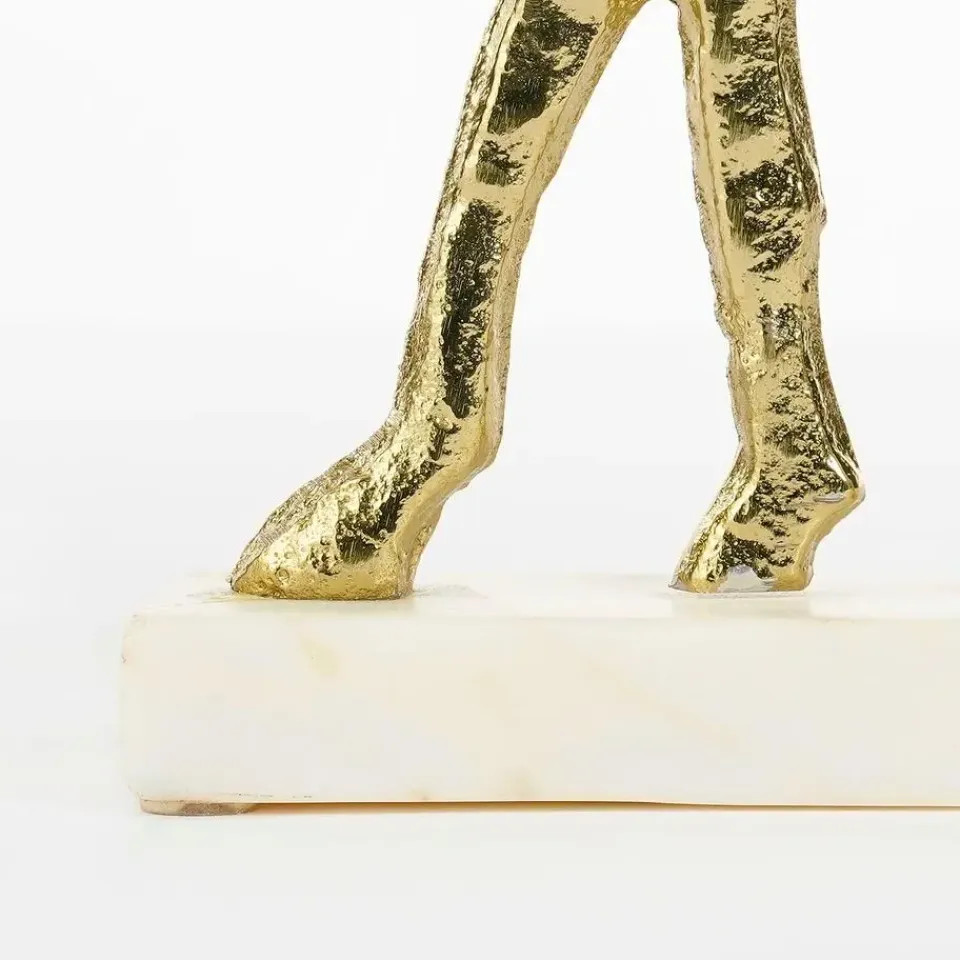 Mica Decorations Kerstdecoratie Hert - L20 x B5 x H27 cm - Champagne Online