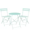 Mica Decorations Laurence Bistro Set - Set of 3 - Metaal - Lichtgroen New