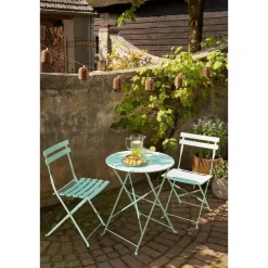 Mica Decorations Laurence Bistro Set - Set of 3 - Metaal - Lichtgroen New