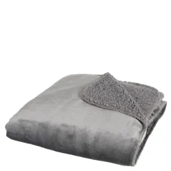 Mica Decorations Mardy Fleece Plaid - L200 x B150 cm - Antraciet Outlet