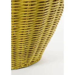 Mica Decorations Opbergmanden met Deksel - H48 x Ø30 cm - Geel Sale