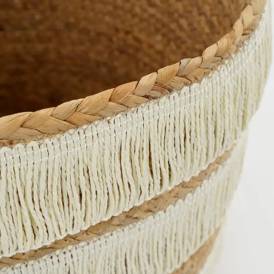 Mica Decorations Opbergmand - Set van 2 - H30 x Ø32 cm - Bruin