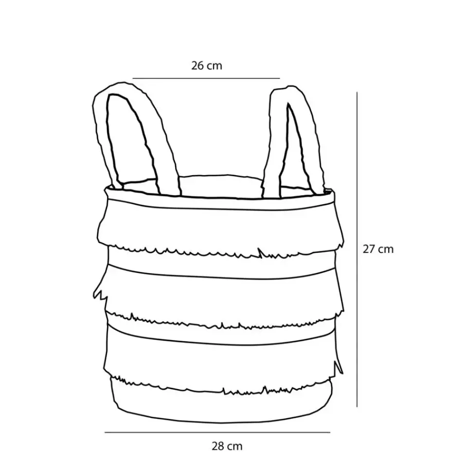 Mica Decorations Opbergmand - Set van 2 - H30 x Ø32 cm - Bruin