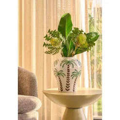 Mica Decorations Paradiso Vaas - H32 x Ø26 cm - Keramiek - Off-white Clearance