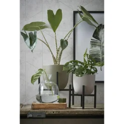 Mica Decorations Plantenpot - bruin - keramiek - 25 x 23 cm Discount