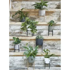 Mica Decorations Plantenpot - wit - keramiek - 23 x 21 cm Best