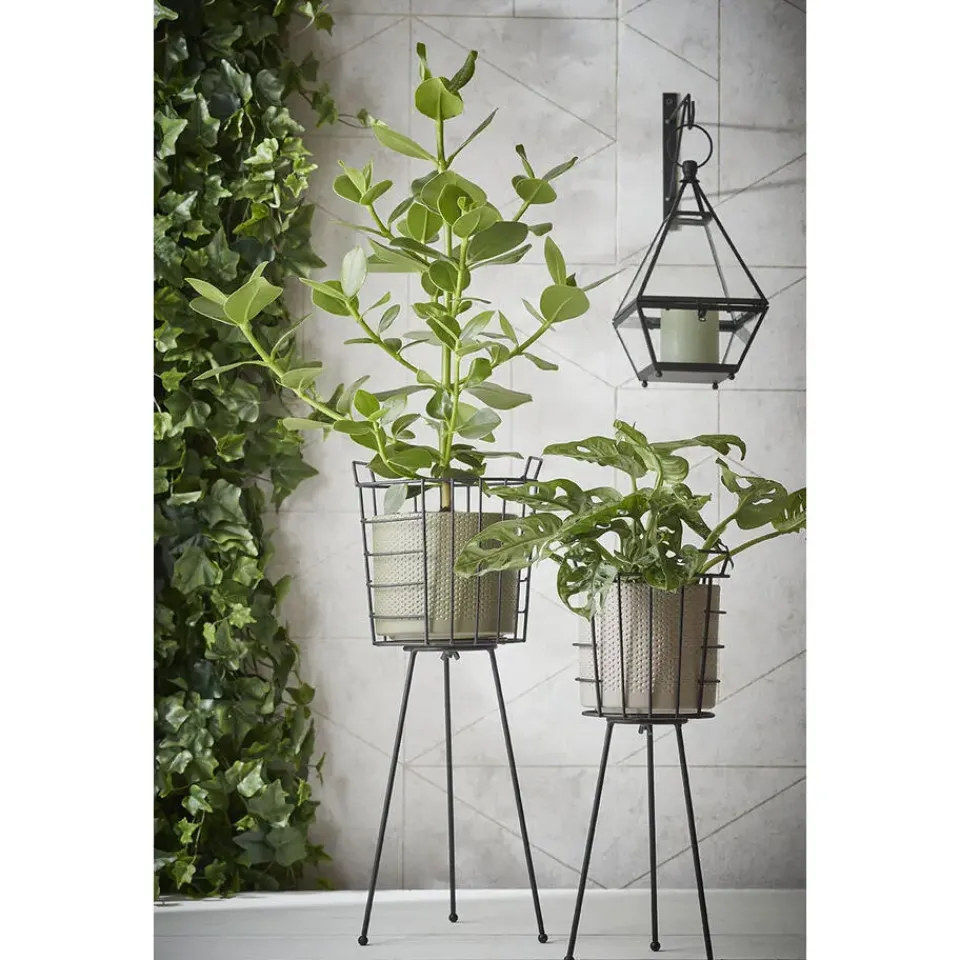 Mica Decorations Plantenpot - wit - keramiek - 23 x 21 cm Best