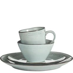 Mica Decorations Racco Serviesset 4 Persoons - Steengoed - Lichtgrijs Best