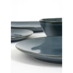 Mica Decorations Racco Serviesset 4 Persoons - Steengoed - Donkergrijs Discount