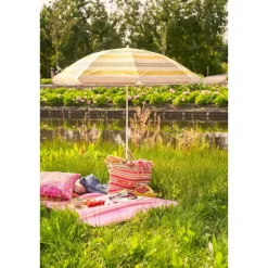 Mica Decorations Strandparasol - H180 x Ø160 cm - Geel Online