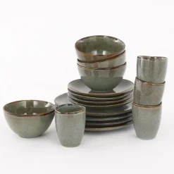 Mica Decorations Tabo Serviesset 4 persoons Keramiek Groen Best