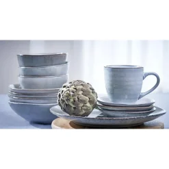 Mica Decorations Tabo Serviesset 4 persoons Keramiek Grijs Outlet