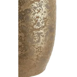 Mica Decorations Vaas - keramiek flakes motief goud - 17 x 35 cm