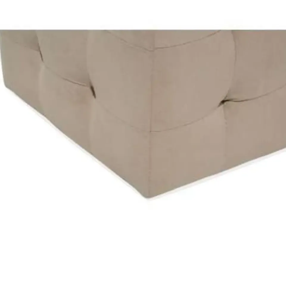 Beliani MICHIGAN - Ottomaan - Bruin - Fluweel Outlet