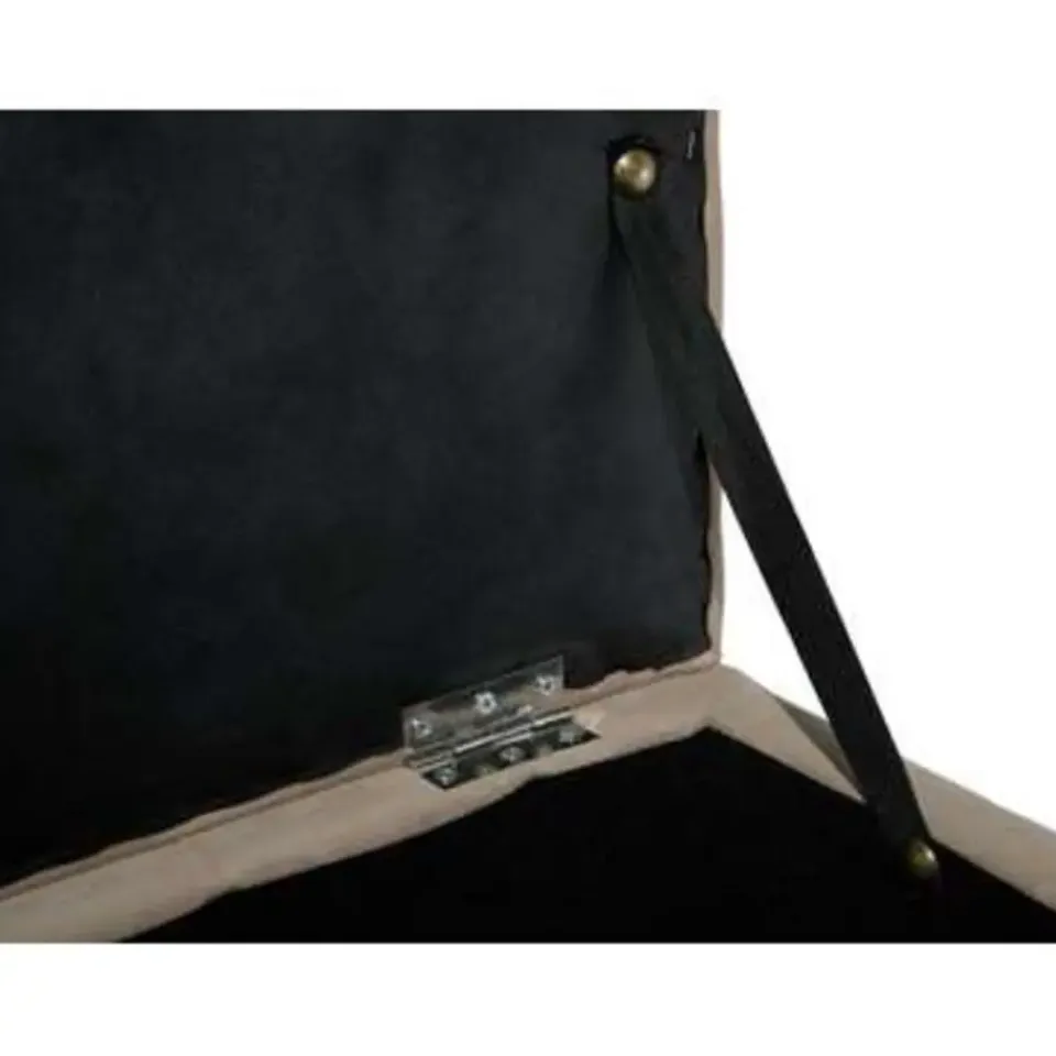 Beliani MICHIGAN - Ottomaan - Bruin - Fluweel Outlet