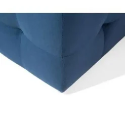 Beliani MICHIGAN - Ottomaan - Donkerblauw - Fluweel Outlet