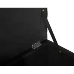 Beliani MICHIGAN - Ottomaan - Zwart - Kunstleer Hot