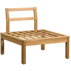 Leen Bakker Middenfauteuil Orleans - eucalyptushout - 78x72x65 cm