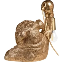 Leen Bakker MIKE - Tafellamp - Goud - Polyresin