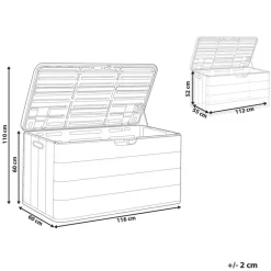 Leen Bakker MILIES - Kussenbox - Bruin - 116 x 60 cm - Synthetisch materiaal Sale