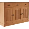 Loft24 Mille - Dressoir met 3 deuren en 2 lades in natuurlijk grenen Outlet
