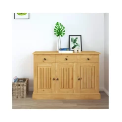 Loft24 Mille - Dressoir met 3 deuren en 2 lades in natuurlijk grenen Outlet