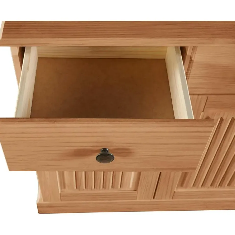 Loft24 Mille - Dressoir met 3 deuren en 2 lades in natuurlijk grenen Outlet