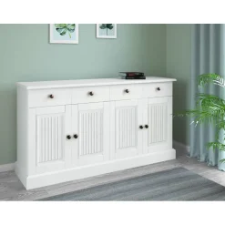 Loft24 Mille - Dressoir met 4 deuren en 2 laden in wit gelakt grenen Hot