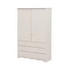 Loft24 Minik - Kledingkast met 2 deuren en 3 laden en wit grenen Sale