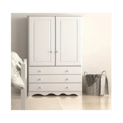 Loft24 Minik - Kledingkast met 2 deuren en 3 laden en wit grenen Sale