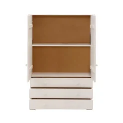 Loft24 Minik - Kledingkast met 2 deuren en 3 laden en wit grenen Sale