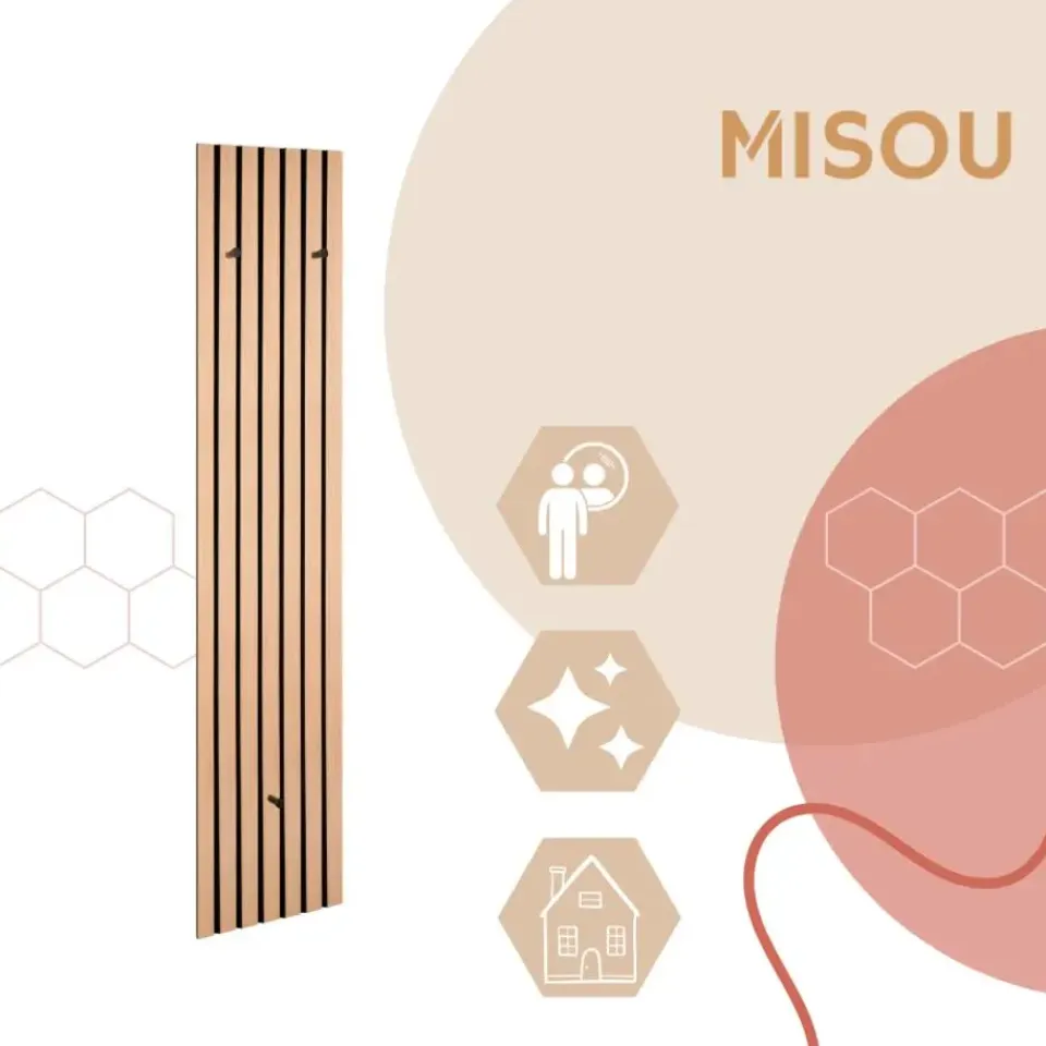 MISOU Kapstok 3 haken Grace - Bruin Discount