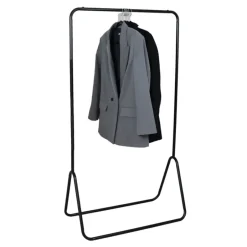 MISOU Kledingrek Metaal Industrieel Zwart 80x44x145cm Outlet