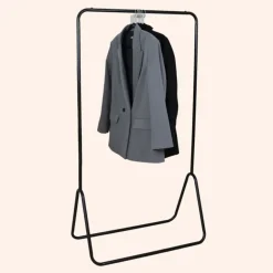 MISOU Kledingrek Metaal Industrieel Zwart 80x44x145cm Outlet