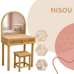 MISOU Make up tafel - Bruin Sale