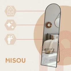 MISOU Passpiegel 150cm - Zwart Hot