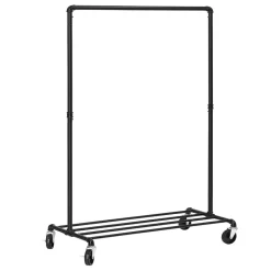 ACAZA Mobiel kledingrek - 1 rail - zwart Discount