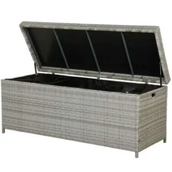 Beliani MODENA - Kussenbox - Grijs - PE rotan Sale