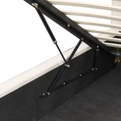 Beliani MOISSAC - Bed - Beige - 180 x 200 cm - Polyester Discount