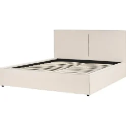 Beliani MOISSAC - Bed - Beige - 180 x 200 cm - Polyester Discount