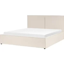Beliani MOISSAC - Bed - Beige - 180 x 200 cm - Polyester Discount