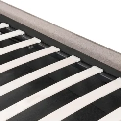 Beliani MOISSAC - Bed - Taupe - 180 x 200 cm - Polyester Discount