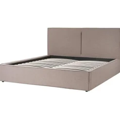 Beliani MOISSAC - Bed - Taupe - 180 x 200 cm - Polyester Discount