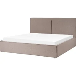 Beliani MOISSAC - Bed - Taupe - 180 x 200 cm - Polyester Discount